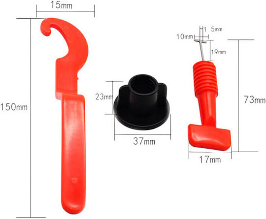 Pro Sistem De Nivelare Pentru Plăci Ceramice 50 Cleme T-lock Incluse Cheie Rost 1.5 Mm