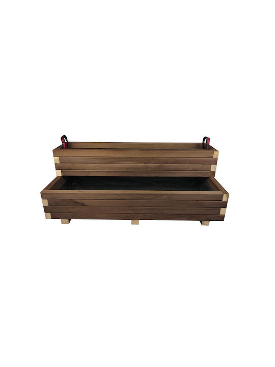 Tesias Planter Box Wooden Beige 50x110x40cm.