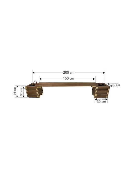 Tesias Set 2 Pots Wooden