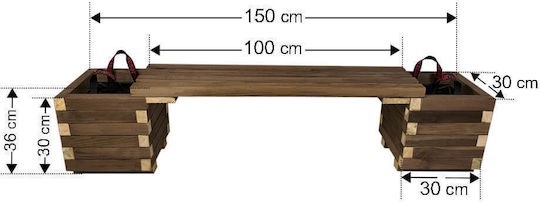 Tesias Set 2 Töpfe Holz