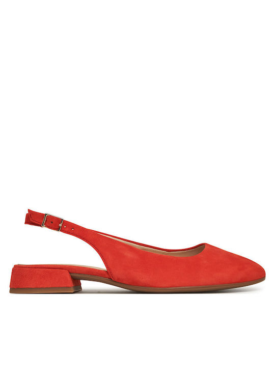 Orange Heels with Strap