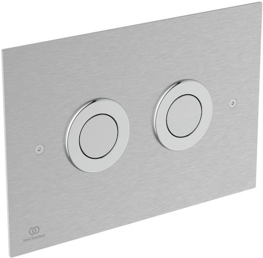 Ideal Standard Septa Pro P1 Πλακέτα για Καζανάκια Διπλής Λειτουργίας Inox