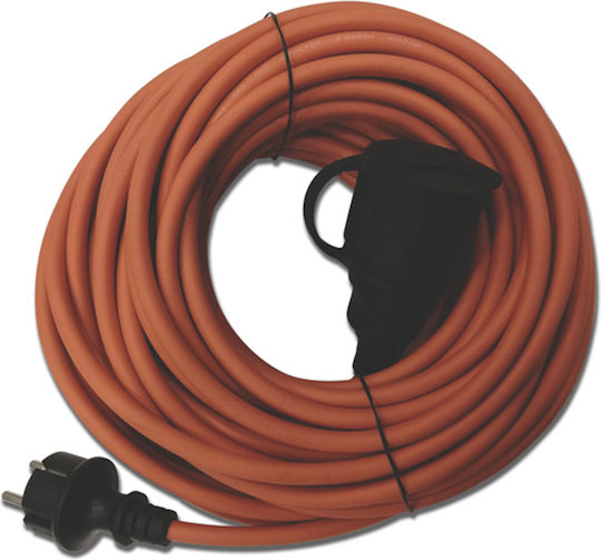 Eurolamp Waterproof Extension Cable Cord 30m Orange