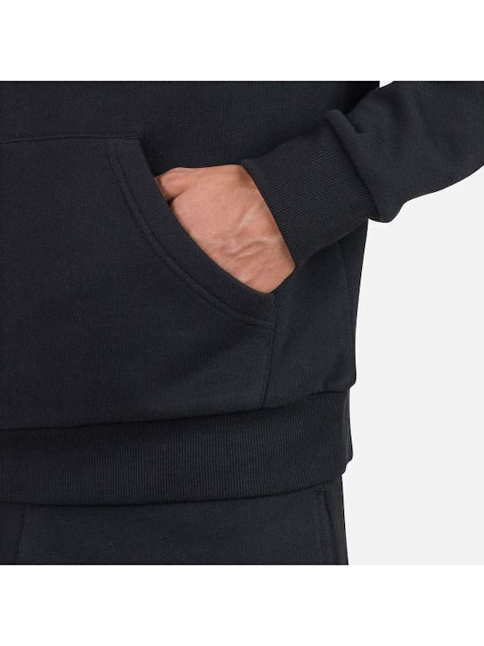 Φούτερ με Κουκούλα Black