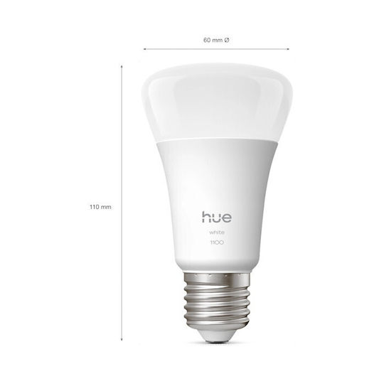 Philips hue White A60 Intelligente Glühbirne E27 810 Lumen Warmes Weiß 2700K 4 Stück