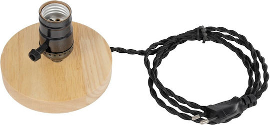 GloboStar Nox Dekorative Lampe mit Fassung für E27 Lampe Beige