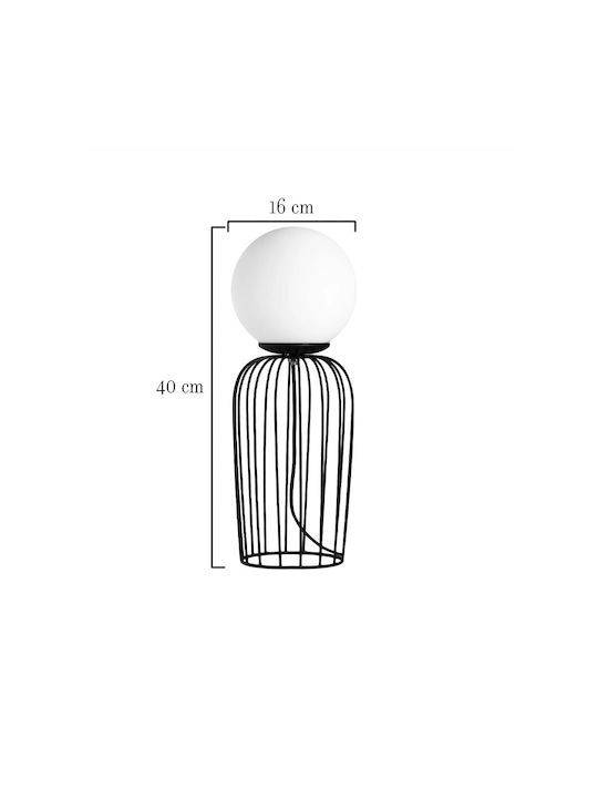 GloboStar Decorative Lamp with Socket for Bulb E27 Black