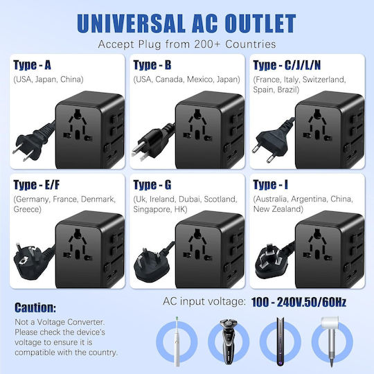 Încărcător Adaptor Priză din Anglia în Universal