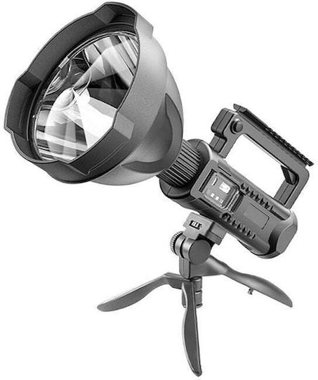 Wiederaufladbar Taschenlampe LED mit maximaler Helligkeit 3000lm Schwarz