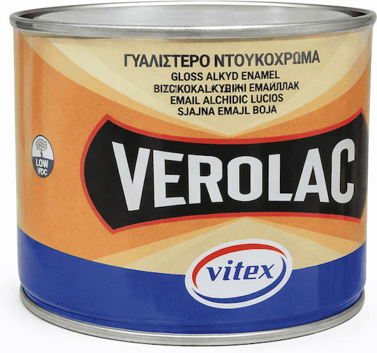 Vitex Βερνικόχρωμα Αντιδιαβρωτικό Διαλύτου Verolac 0.375lt Μαύρο Ματ