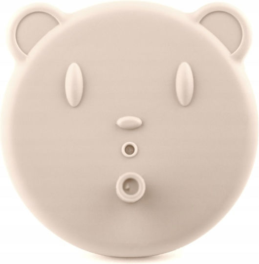 Kidnort Baby Cup with Handles and Straw made of Silicone Beige 200ml