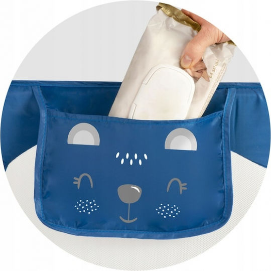 Ricokids Bară de protecție pentru pat din Plastic în Culoare Albastru 150x35cm 1buc