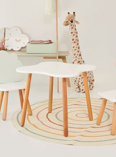 Kindertisch aus Holz Weiß Wudd
