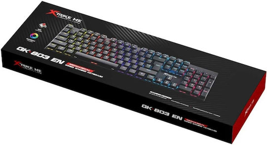 Xtrike Me GK-803 Gaming Keyboard with RGB lighting (International English)