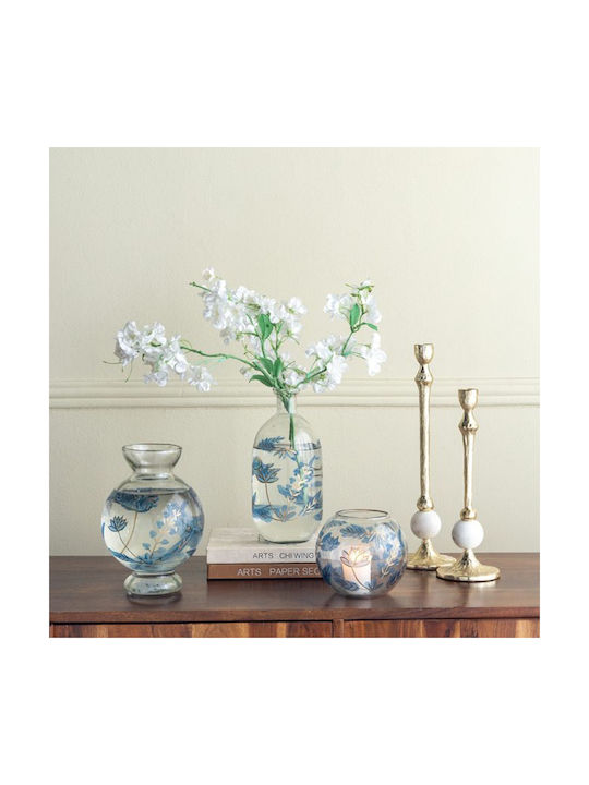 Artekko Decorative Vase Aphelios Transparent 14x12.5x14cm