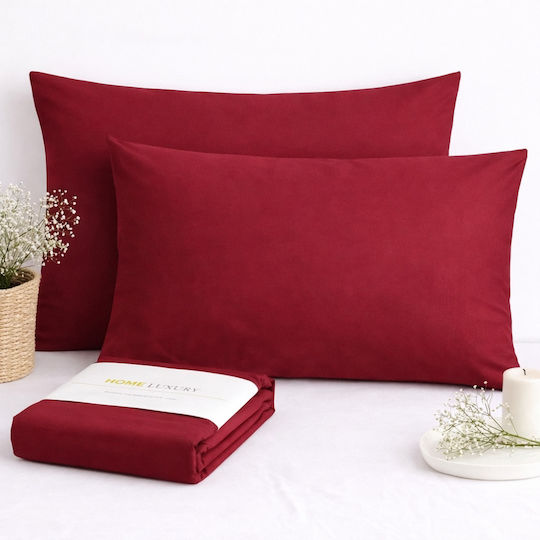 My Home Luxury Pillowcase Set Bordeaux 50x70cm.