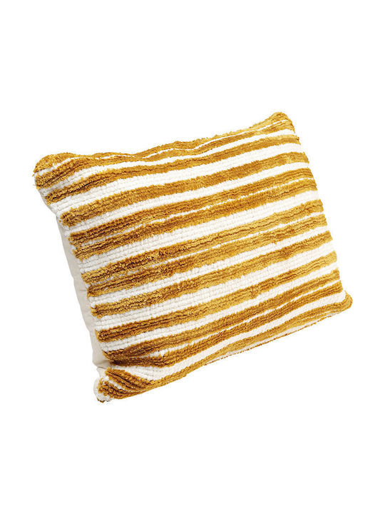 Kare Design Sofa-Kissen Multi Gelb - Weiß 40x60cm