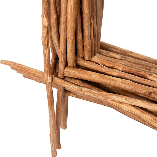 Καθρεπτης Τοιχου Fb94442 Driftwood Φυσικο Χρωμα 80x15x100υεκ