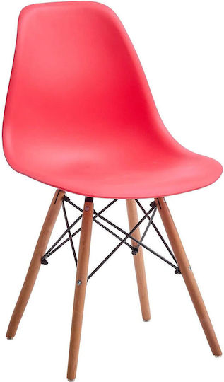 Καρέκλα Κουζίνας Fiore Kd 46x53.5x81.5εκ. Κόκκινη Καρέκλα Κουζίνας Fiore Kd 46x53.5x81.5εκ. Κόκκινη