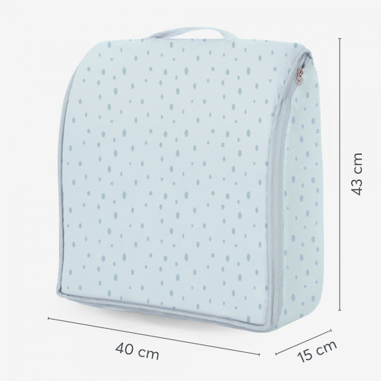 Kikka Boo Βρεφικό Μαξιλάρι Μείωσης Χώρου Memory Foam Dots Blue