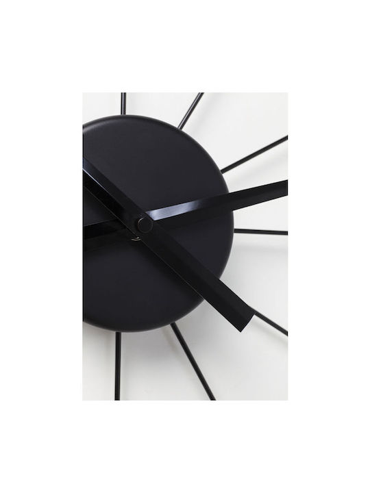 Kare Design Ρολόι Τοίχου Μαύρο Ø100cm