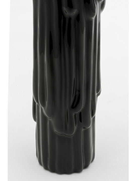 Kare Design Yeti Candle Holder Plastic in Black Color 11.5x6x29.5cm 1pcs