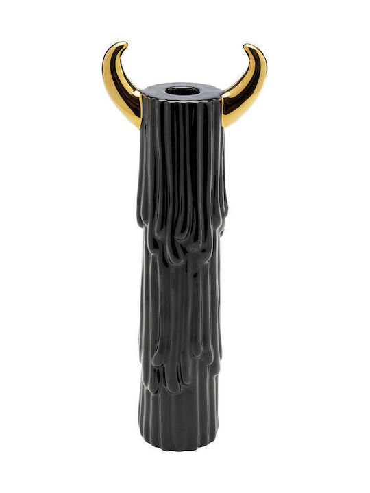 Kare Design Yeti Candle Holder Plastic in Black Color 11.5x6x29.5cm 1pcs