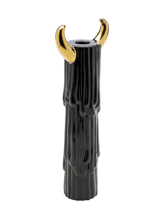 Kare Design Yeti Candle Holder Plastic in Black Color 11.5x6x29.5cm 1pcs