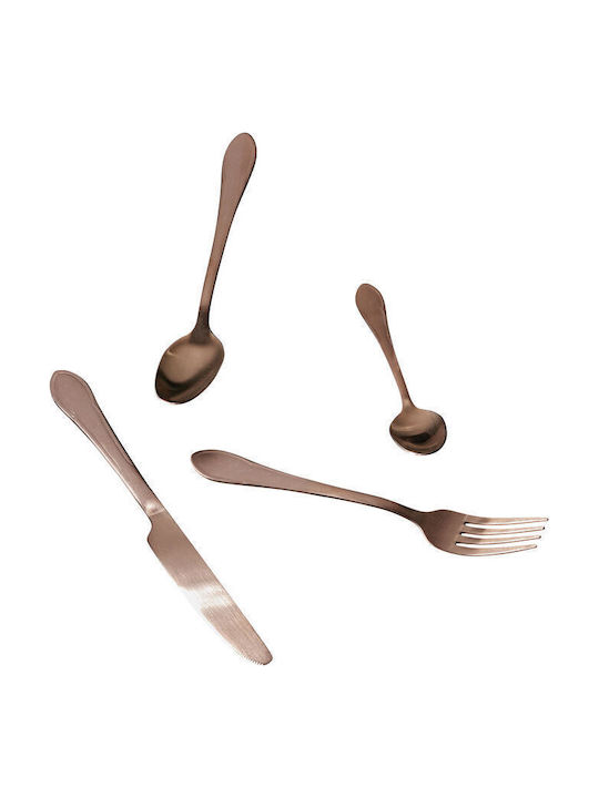 Kare Design Cutlery Set Stainless Copper 16pcs