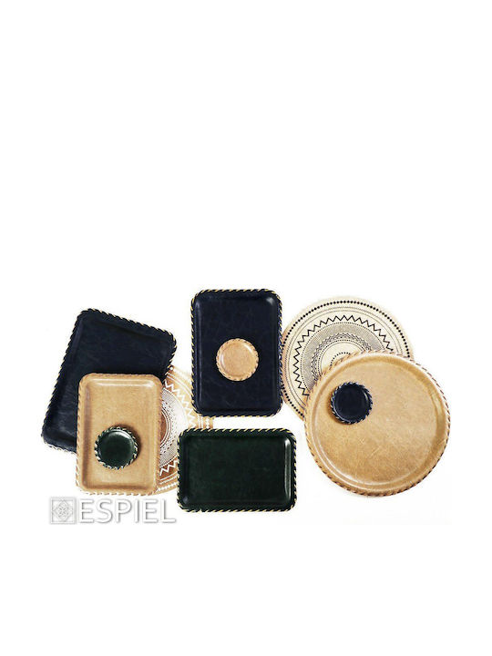 Espiel Round Serving Tray in Green Color 34x34x1.5cm LTG33K8-1 1pcs