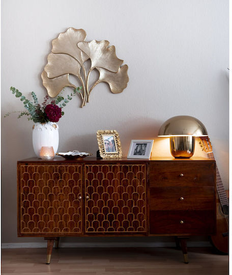 Kare Design Διακοσμητικό Τοίχου Χρυσό από Μέταλλο 66x4x72cm