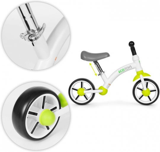 Ecotoys Детски велосипед за баланс Зелен