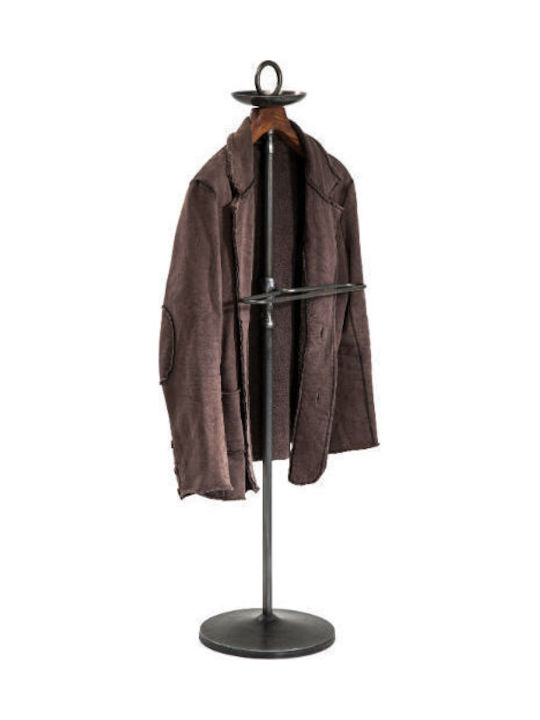 Kare Design Freistehender Kleiderständer Metallisch Schwarz 53.5x29x122cm