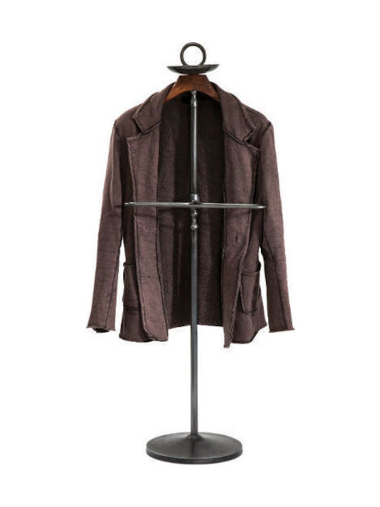 Kare Design Freistehender Kleiderständer Metallisch Schwarz 53.5x29x122cm