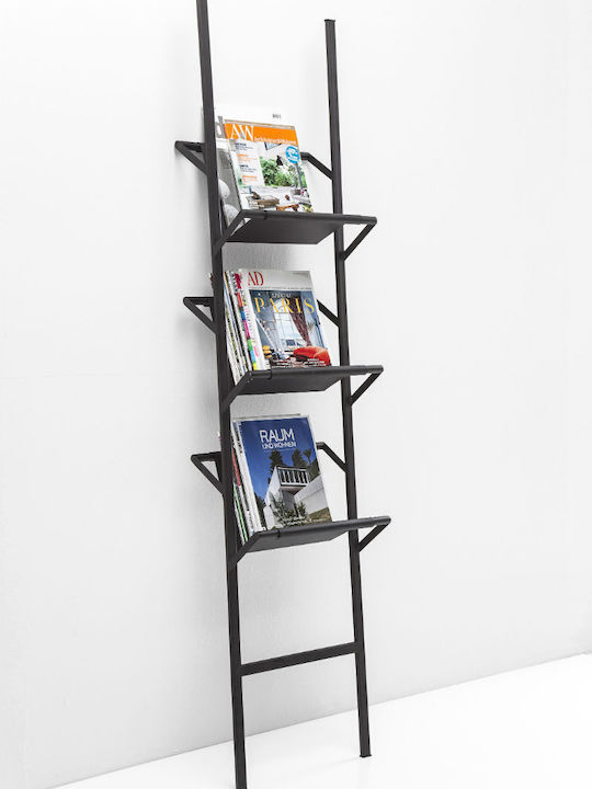 Kare Design Exposition Metallic Magazine Rack Black 39.5cm