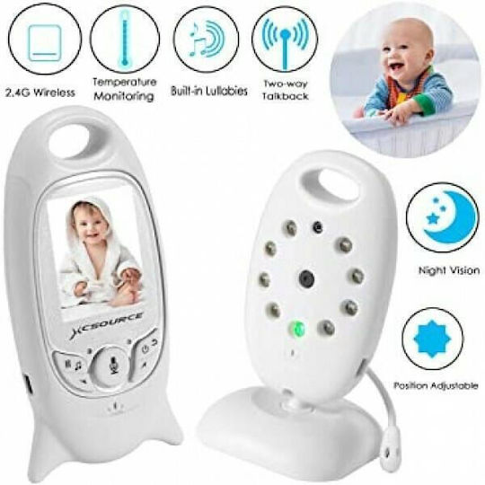 Baby Monitor Wireless Baby Monitor with Camera & Screen 2" , Two-way Communication & Lullabies