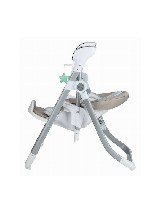 FreeOn Oli Deluxe Klappbarer Baby Hochstuhl 2 in 1 Beige