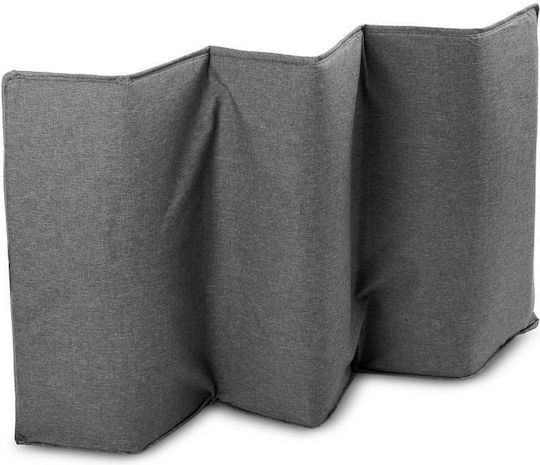 Caretero Basic Plus Playpen with Mattress Graphite 125x66cm