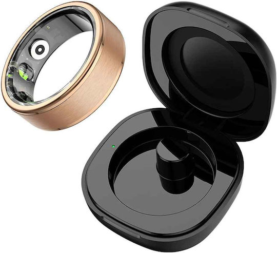 Colmi R03 Smart Ring 20.6mm Αδιάβροχο με Παλμογράφο Χρυσό