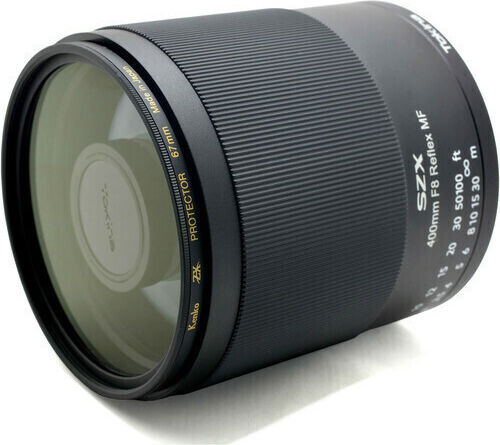 Tokina Пълен кадър Фотообектив SZX 400mm f/8 Reflex MF Телефото за Фуджифилм Икс Монтаж Черен