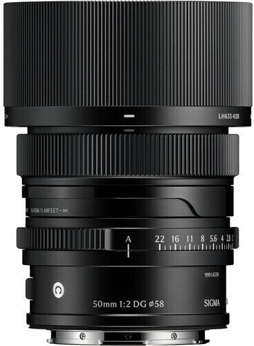 Sigma Full Frame Camera Lens 50mm f/2 DG Contemporary Fixed for Leica L Mount Black