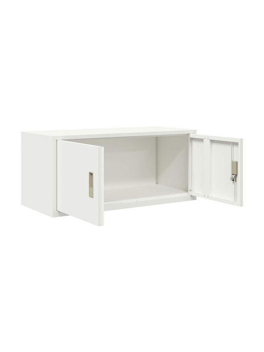 Ντουλάπι Γραφείου Μεταλλικό Λευκός 90x40x40cm