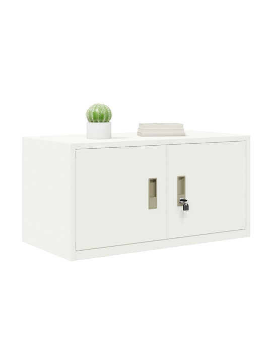 Cabinet de Birou Metalic Alb 80x40x40cm