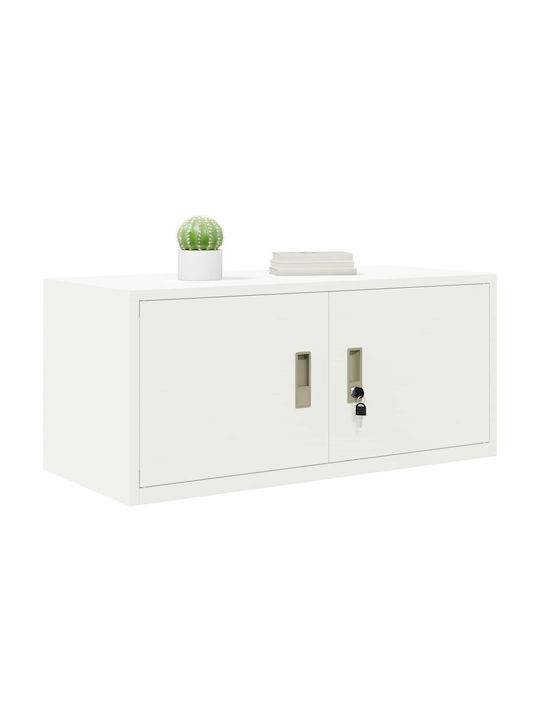Ντουλάπι Γραφείου Μεταλλικό Λευκός 90x40x40cm