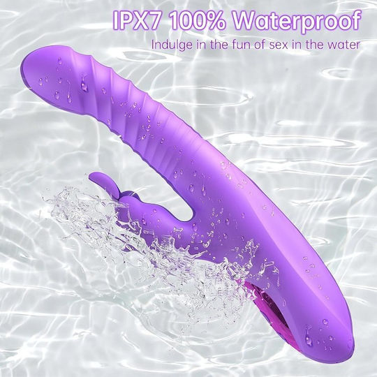 SMD Liberator Premium Multifunction Rabbit 360° Vibrator Vibrator Iepurele 24.5cm Violet