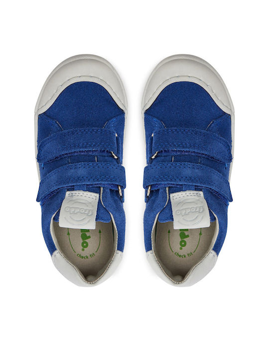 Παιδικά Sneakers High με Σκρατς Μπλε