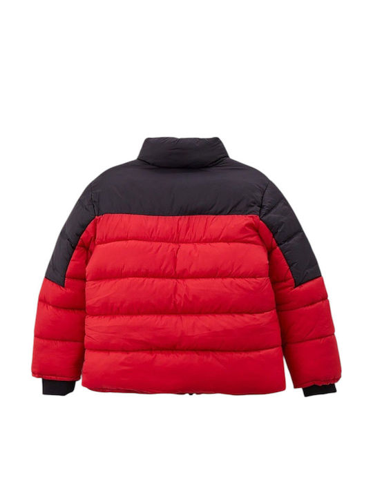 Kids' Casual Jacket Short with Hood Red