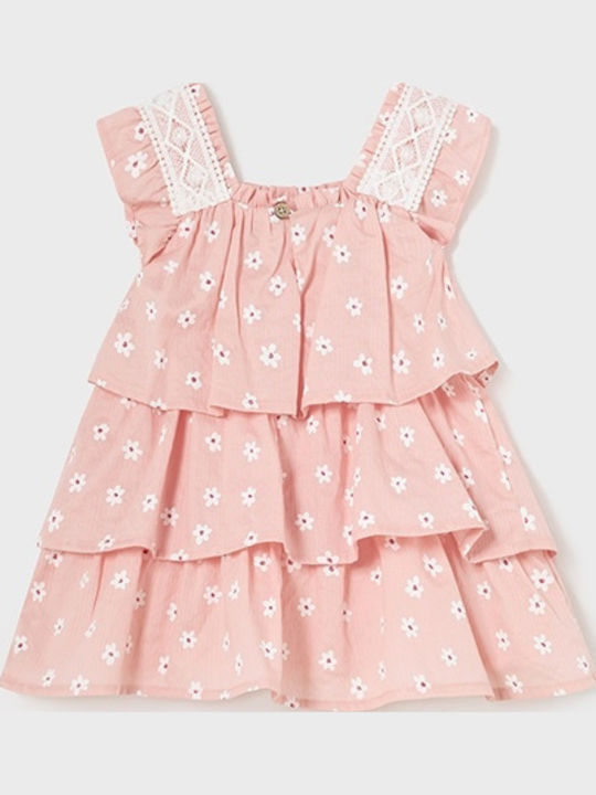 Mayoral Baby Rüschen Blumen Kleid 24-01922-064 Pastell
