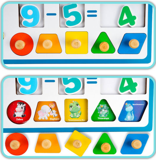 MalPlay Educational Game Letters & Numbers made of Wood