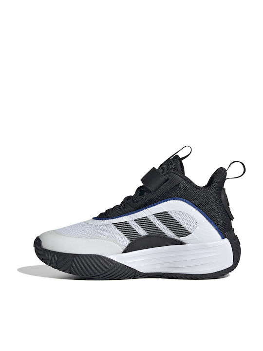 Ownthegame Ownthegame 3.0 K Kids Sports Shoes Basketball with Hoop & Loop Closure Cloud White / Core Black
